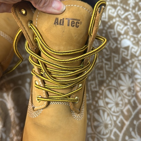 AdTec Boots Industrial Grade Steel Toe Tan Leather Men’s Size9 main image 5